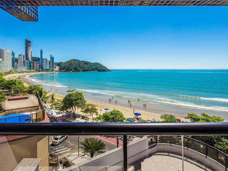 Vista do hotel para a praia